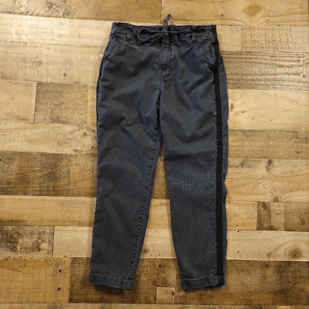 Paige Christy High Rise Crop Pants Women’s 30‎ Navy Lyocell Stretch